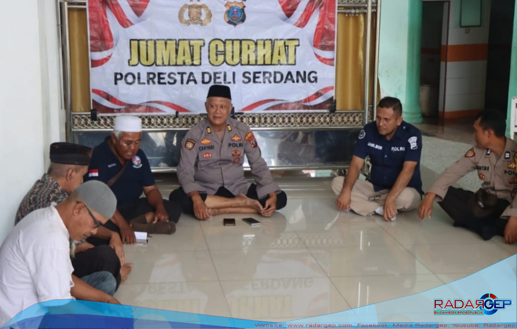 Dekat dengan Warga, Polresta Deli Serdang Gelar Jumat Curhat